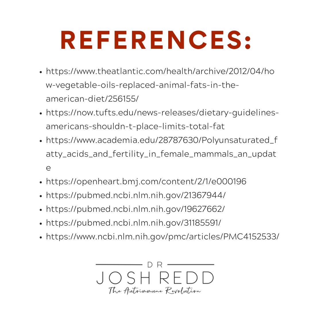 Dr. Josh Redd - Seed oils – also known as vegetable oils...