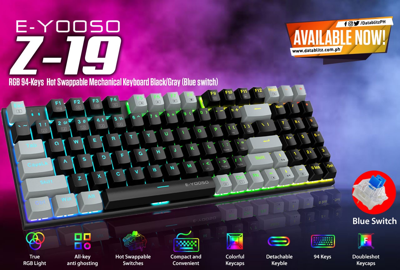 DataBlitz - JUST YOUR TYPE! E-Yooso Z-19 RGB 94-Keys Hot... | Facebook