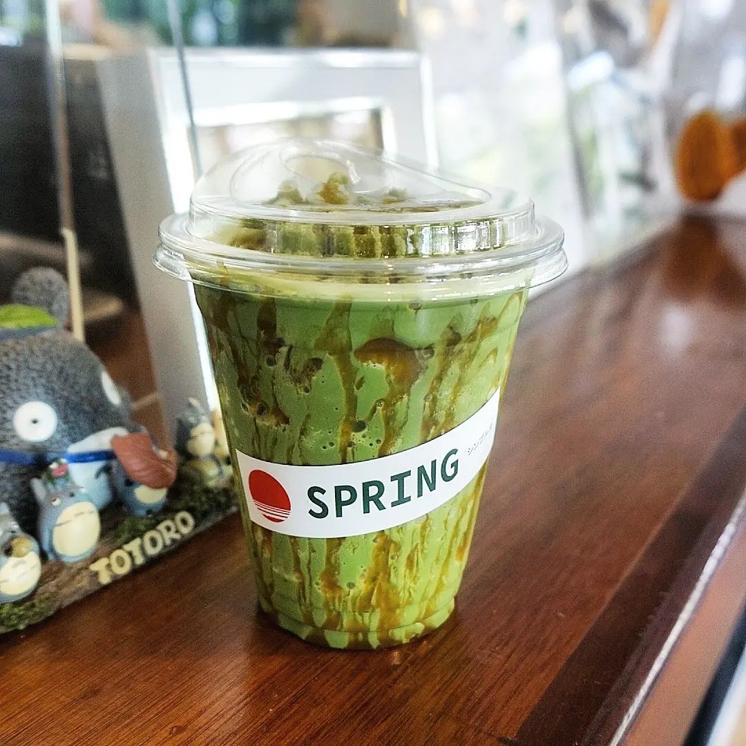 Spring - Matcha Caramel สำหรับคนที่ชอบ caramel เมนูนี้ใช้ Matcha สาย ...