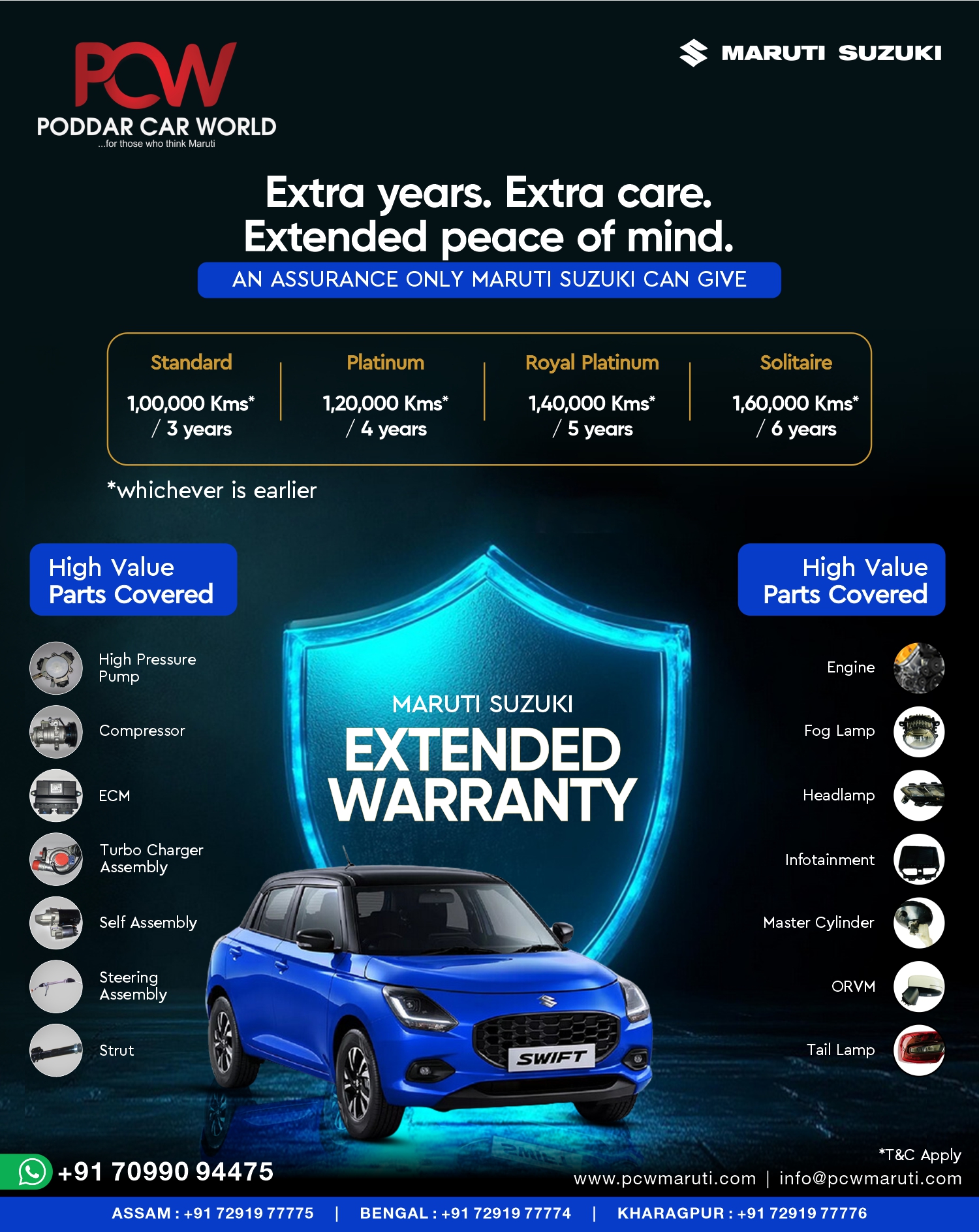 Protect your car beyond the standard warranty with 𝗠𝗮𝗿𝘂𝘁𝗶