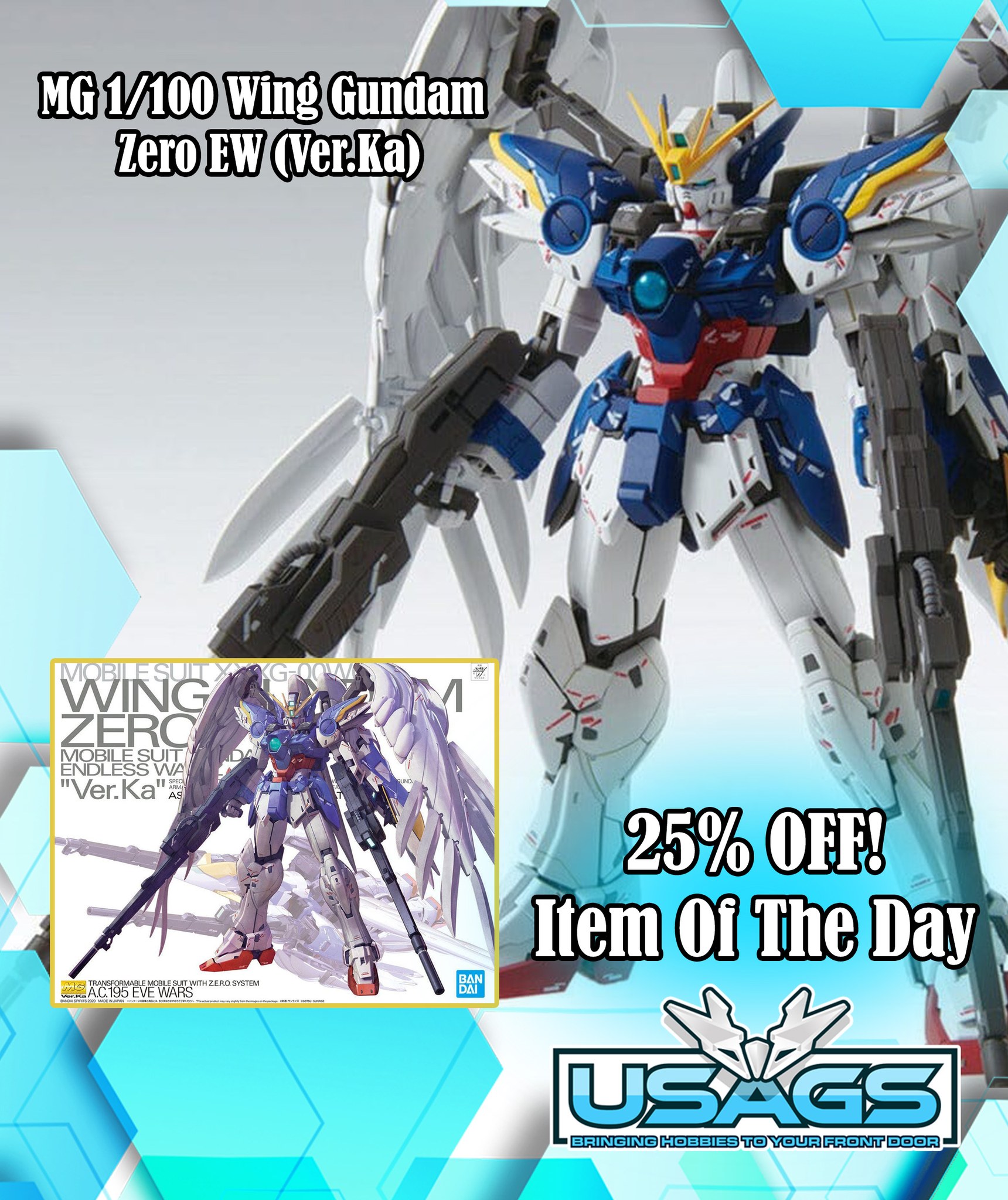 Bandai x Kith collaboration MG 1/100 Wing Gundam TV version KITH