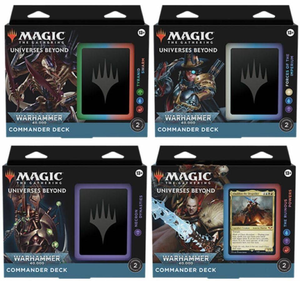 mtg warhammer 40k commander decks ranked Magic: The Gathering Universes Beyond: 40,000 Deck  The Ruinous Powers : Toys & Games Diving into the Warhammer 40,000