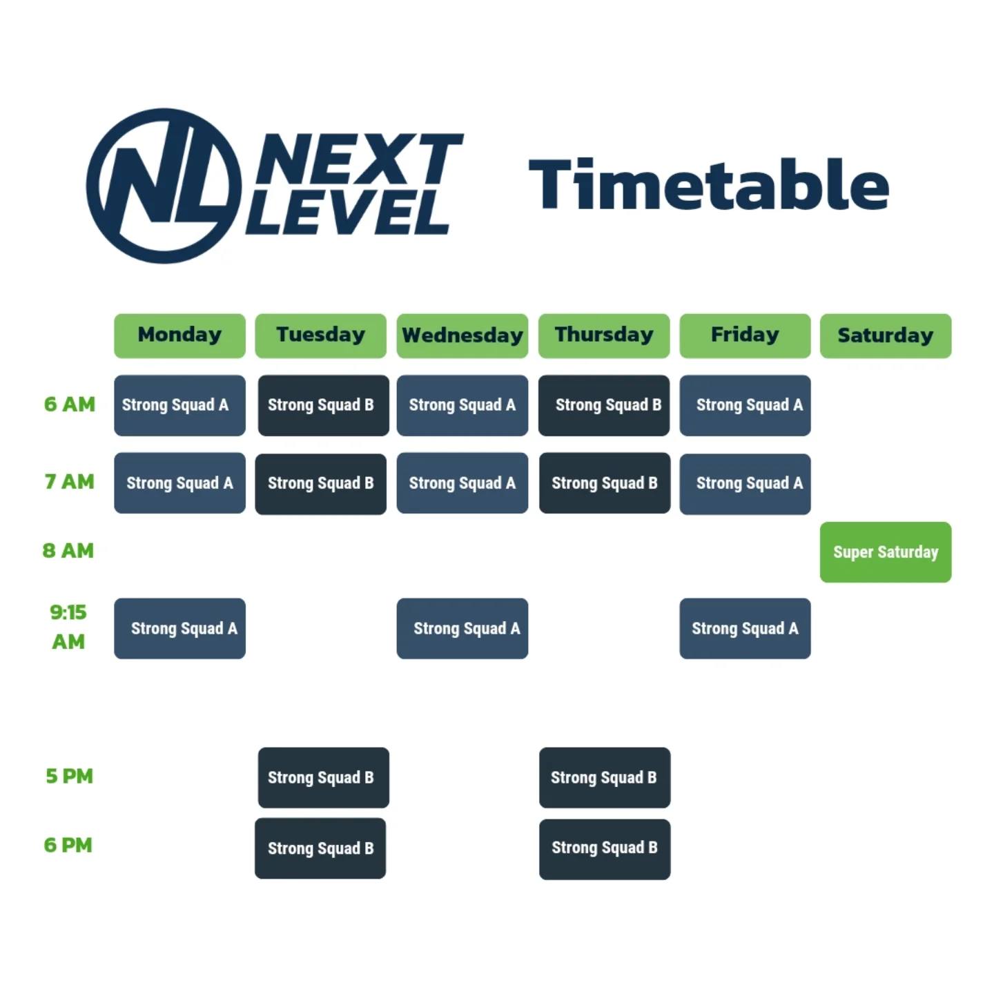 Next - Our 2025 Strong Squad Timetable + membership prices! 👇🏼 . Strong ...