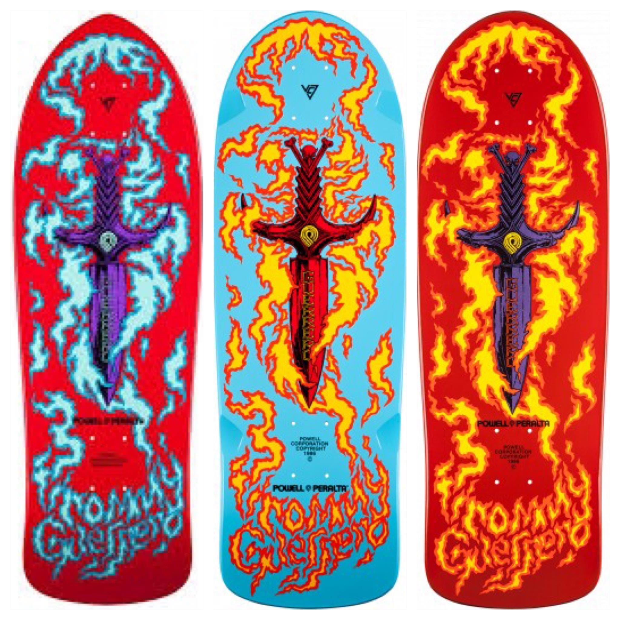 I need Powell to reissue the later model Tommy Guerrero(far left