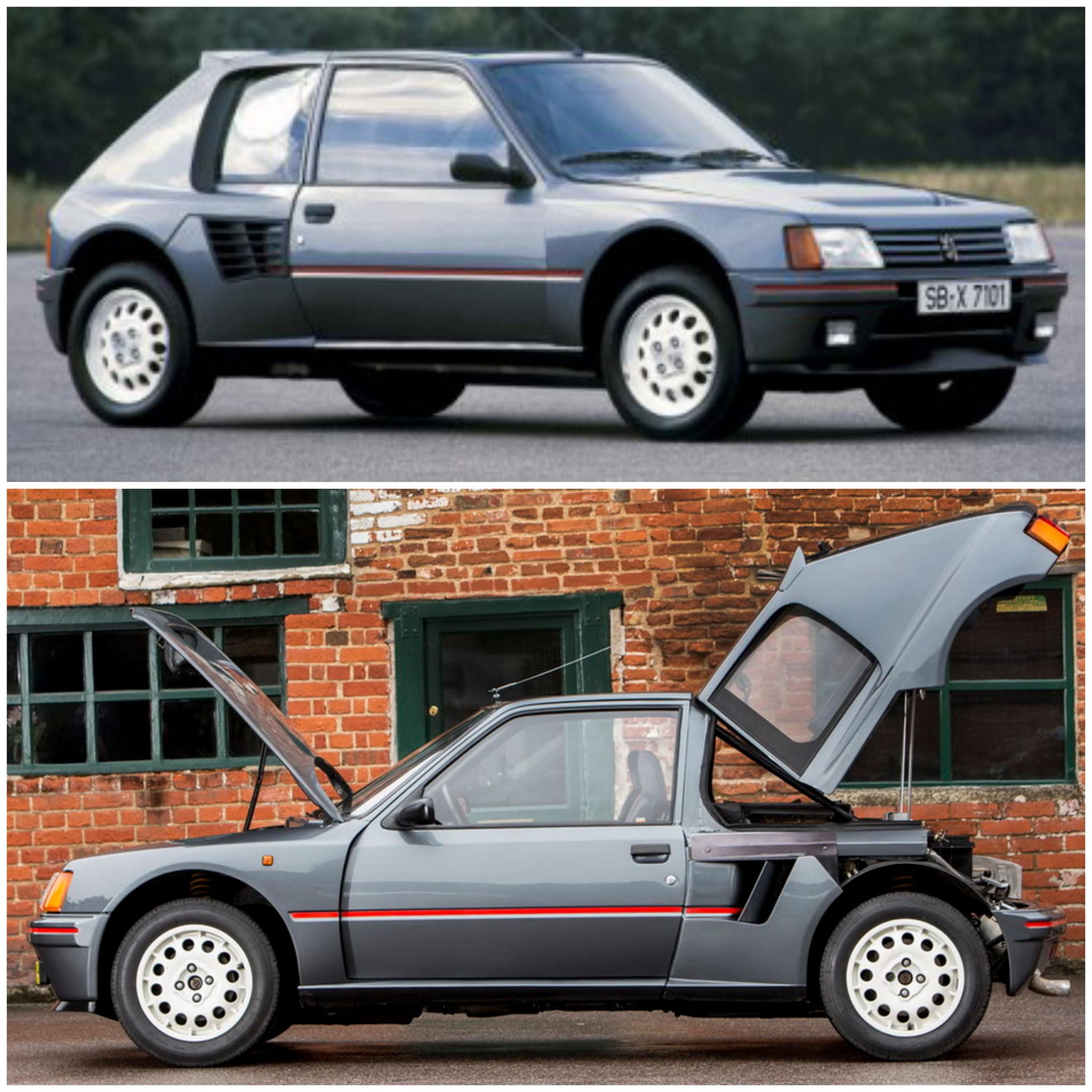 d*9様 Spark Peugeot 205 T16 Road Version 84 - '85 Peugeot 205 T16 'Road version' 200 hp, 4WD. One of 200.