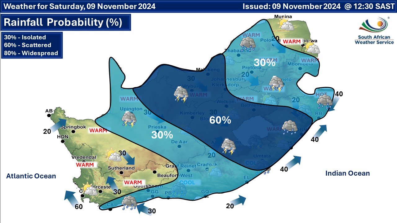 ⛈️Weather and severe... - South African Weather Service | Facebook