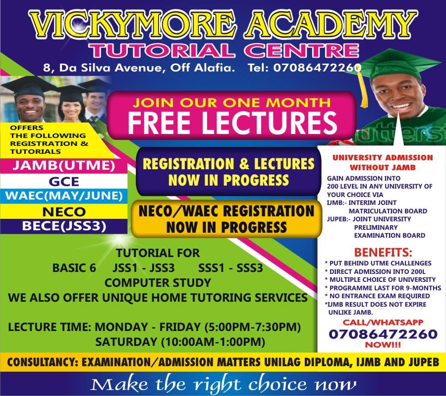 Vickymore Academy - Tutorial Centre