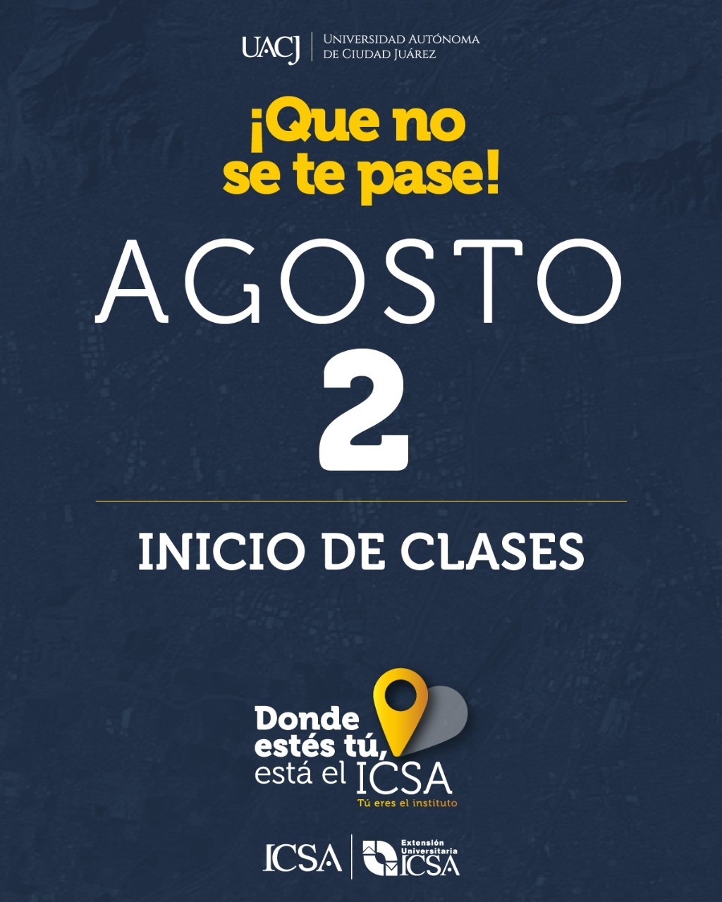 Estamos a muy pocos días para a... - ICSA - UACJ Oficial | Facebook