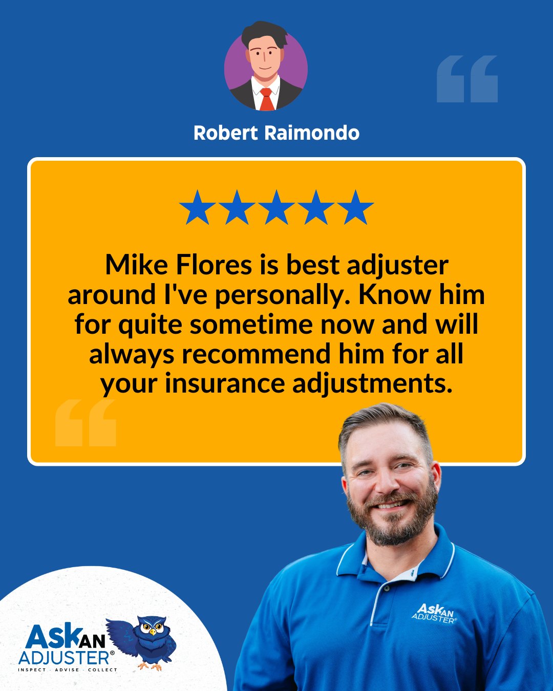Mike - Thank you, Robert, for your trust and recommendation! We're ...