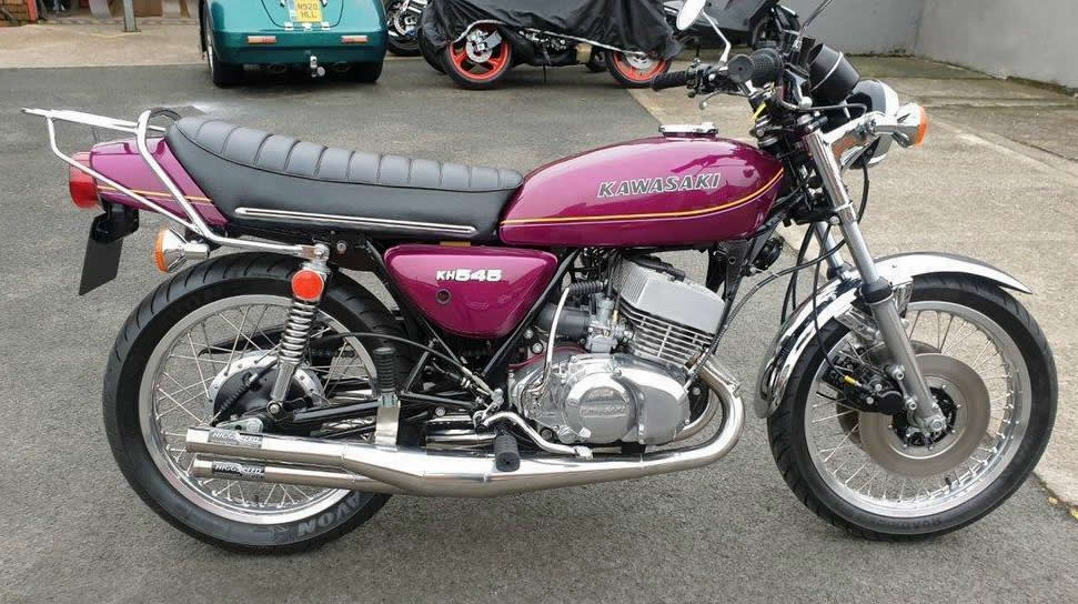 Unique Kawasaki KH545 four-cylinder motorcycle