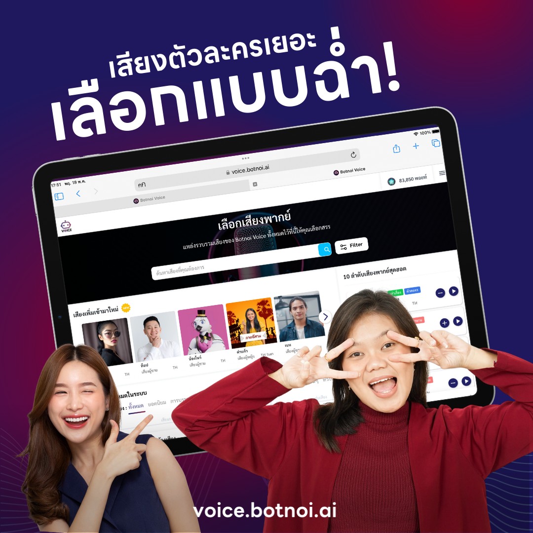 Botnoi Group - 🔊 เปิดประสบการณ์ใหม่กับ Botnoi Voice!... | Facebook