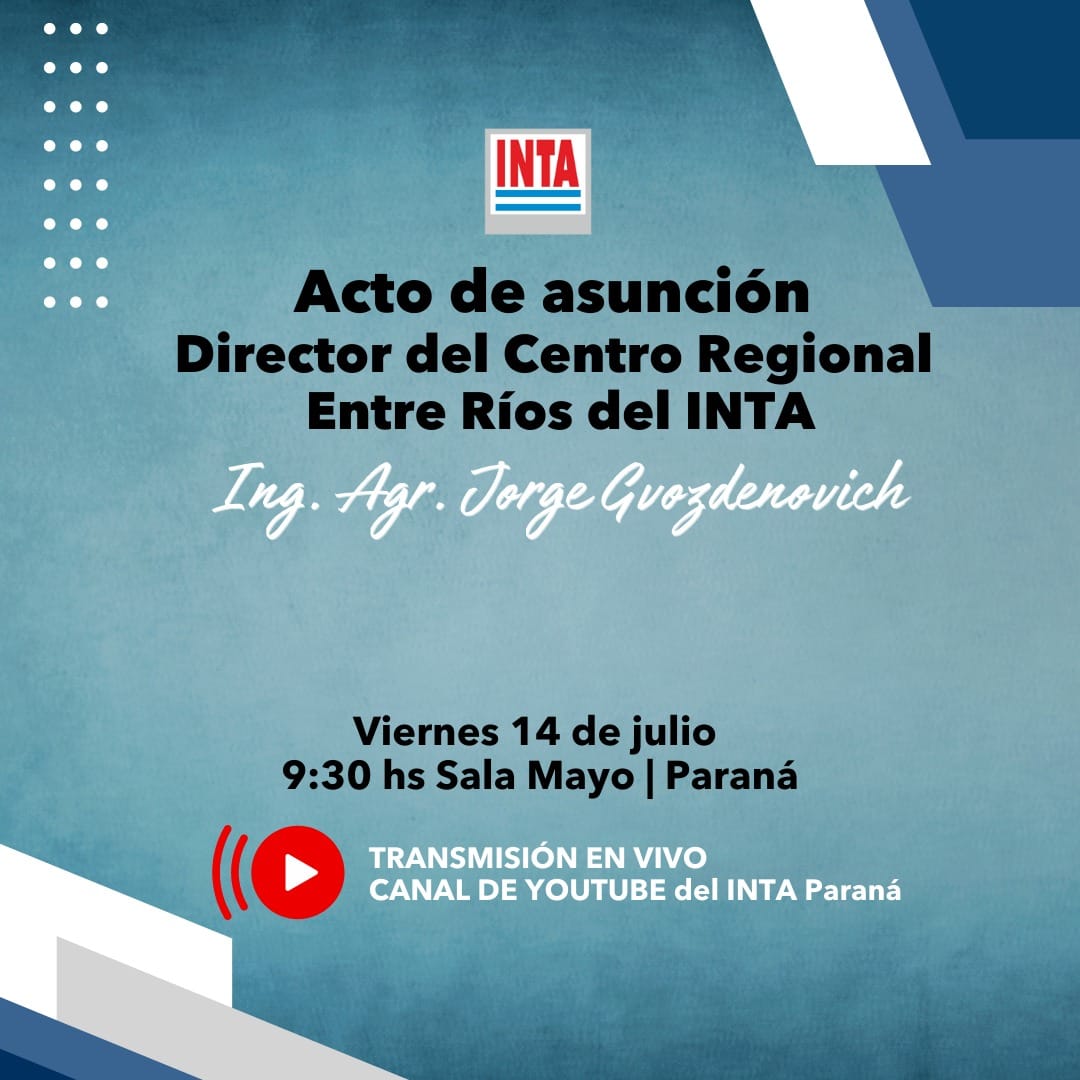 INTA Entre Ríos - Los invitamos a participar del acto de...