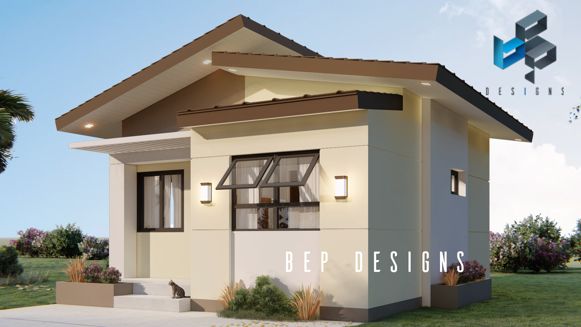 2 Bedroom Bungalow House Design... - RABE Studio • Architects