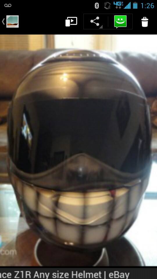 custom motorcycle helmet teeth Decorative Decals, 3D Smiling Helmet Decals Custom Motorcycle Helmet with White