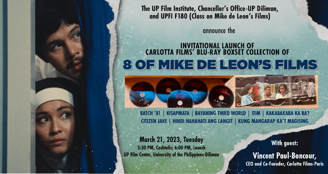 UP Diliman - The UP Film Institute (UPFI) will hold the... | Facebook