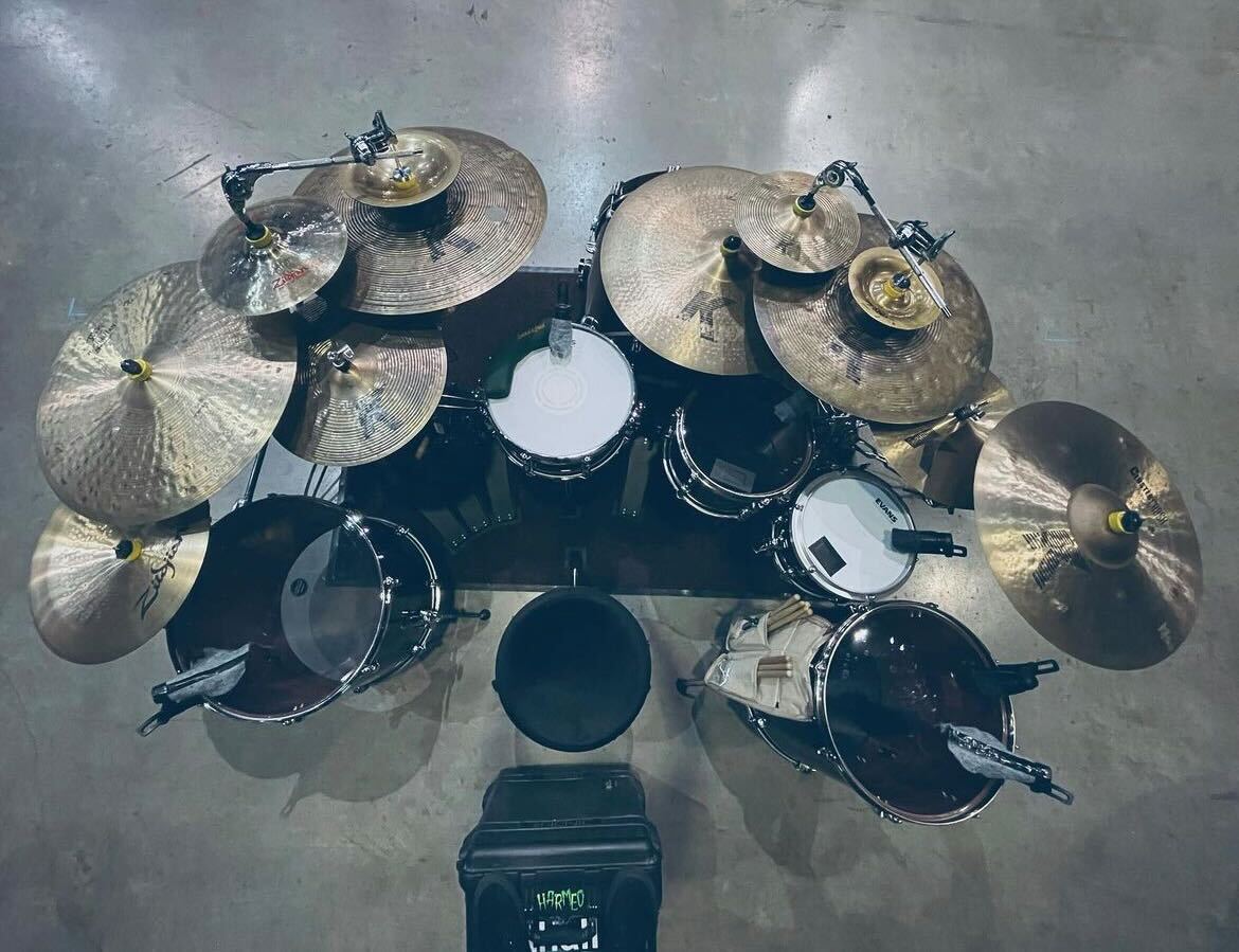 Zildjian - Vladislav Ulasevich's current tour setup. 17
