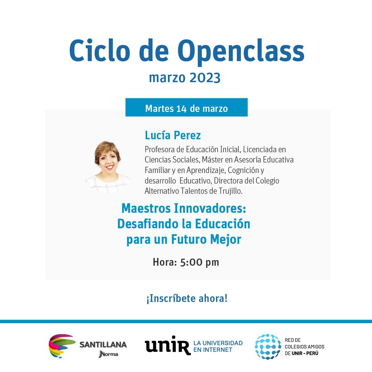 Santillana Perú - 📢 ¡#SantillanaPerú y UNIR - La...