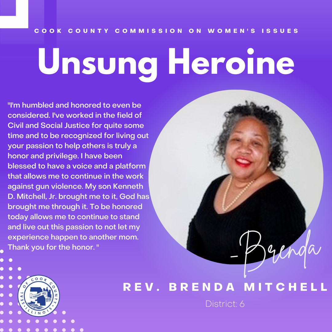 Rev. Brenda K.... - Cook County Commission on Women's Issues | Facebook