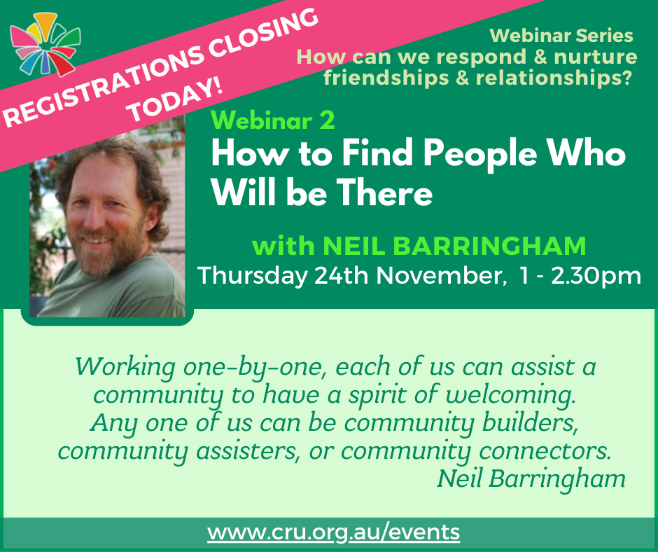 Last chance to... - CRU - Community Resource Unit Ltd. | Facebook