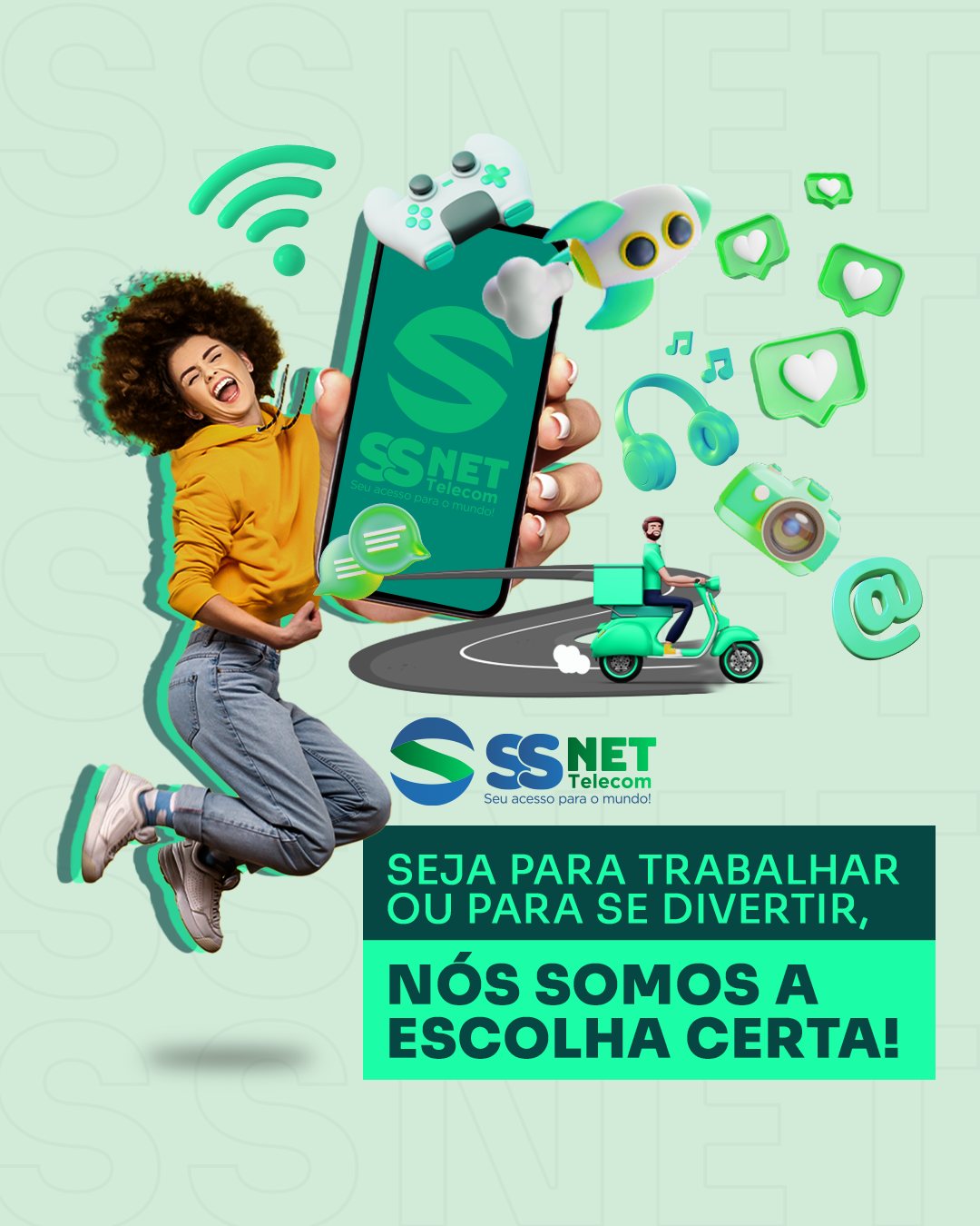 SSNET TELECOM - O que você quer fazer hoje? Seja para...