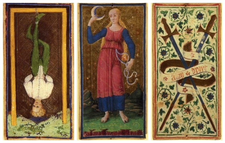 The Visconti-Sforza tarot cards were made by artist Bonifacio