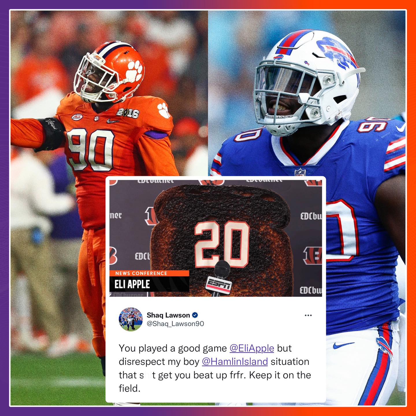 Clemson - Former Tiger and current Buffalo Bill Shaq Lawson had some ...