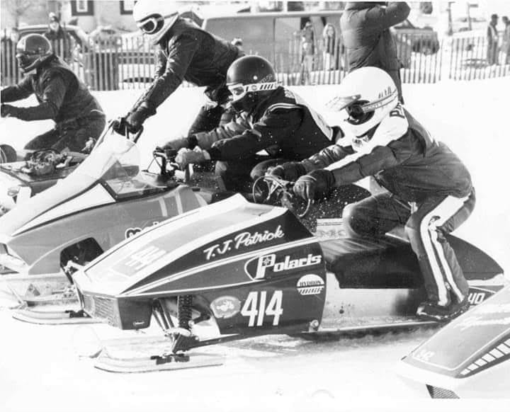 IFS Sno-Pro racing 1976-1983 - T.J Patrick ready for take off aboard ...