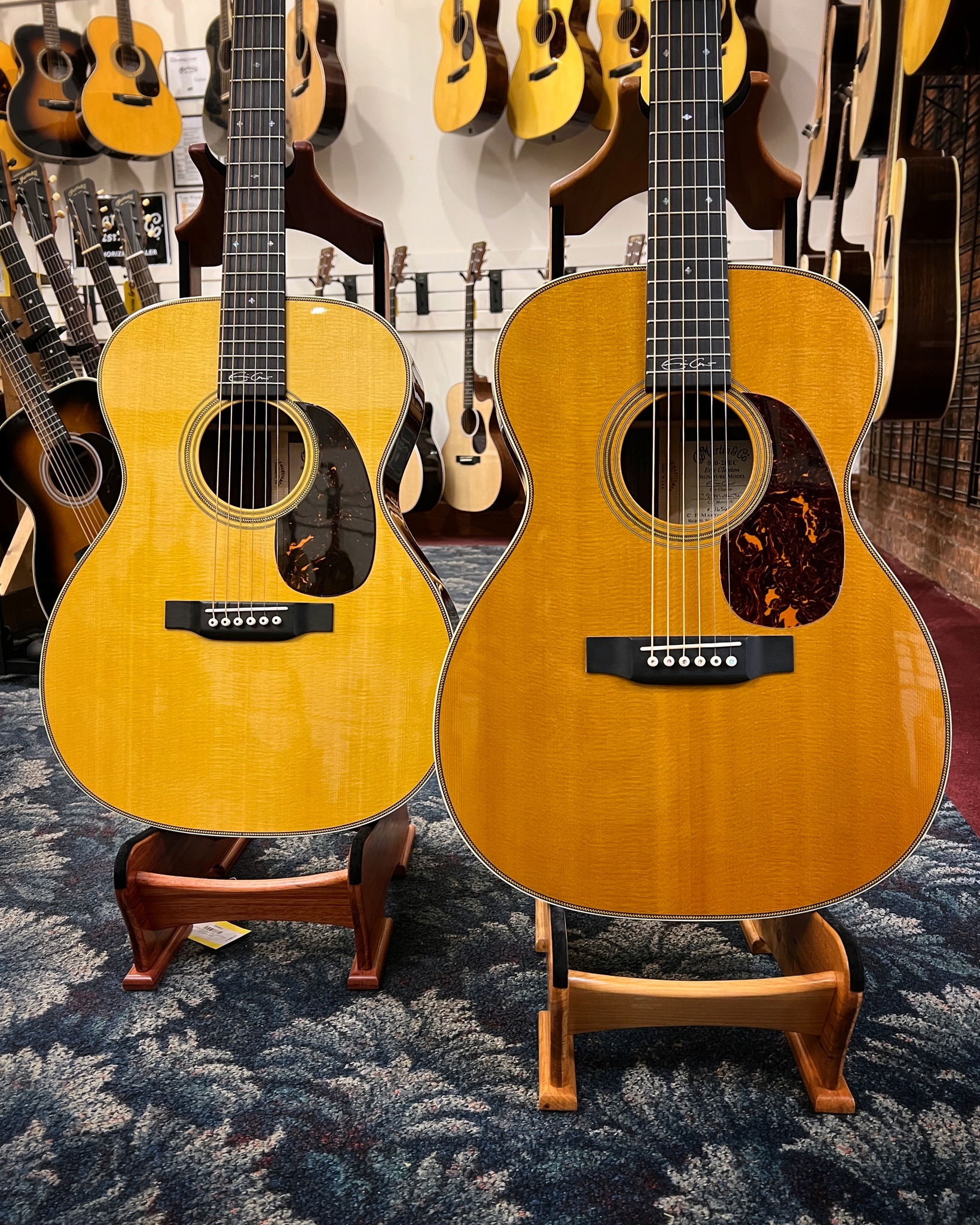 Collings OM2H guitar comparison with Martin Eric Clapton model