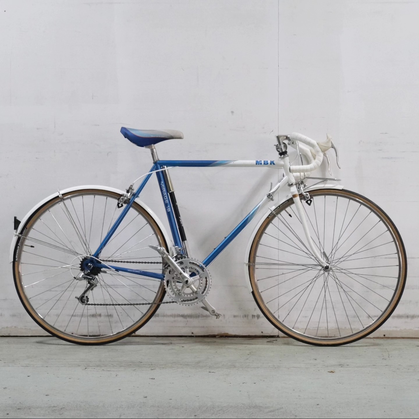 Cadre Vélo MBK Mirage 18 Vintage - Acier CrMo 54cm, Blanc/rouge, Cadre Et Fourche