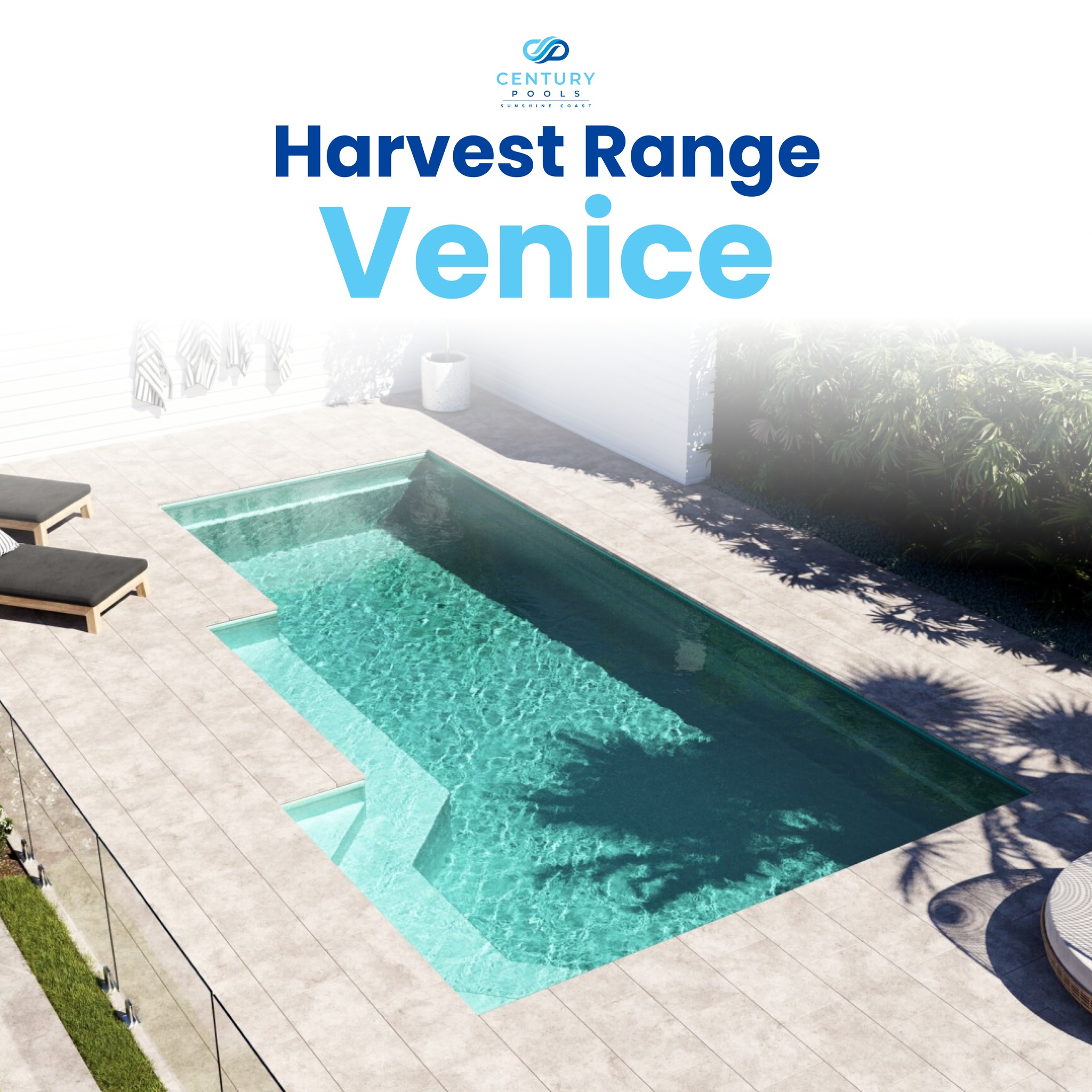 Century - Transform your backyard with the sleek Venice pool design ...