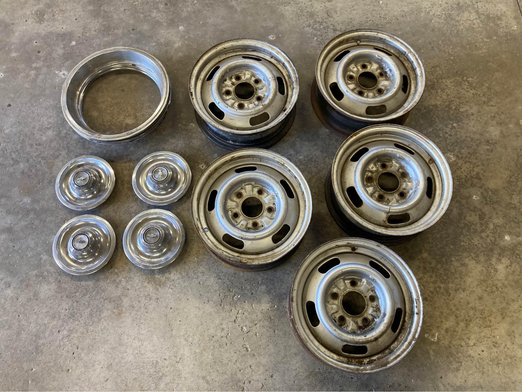 Chevy rally wheels 14x5 DA code 1967 Nova - Car Wheels, Tires & Parts ...