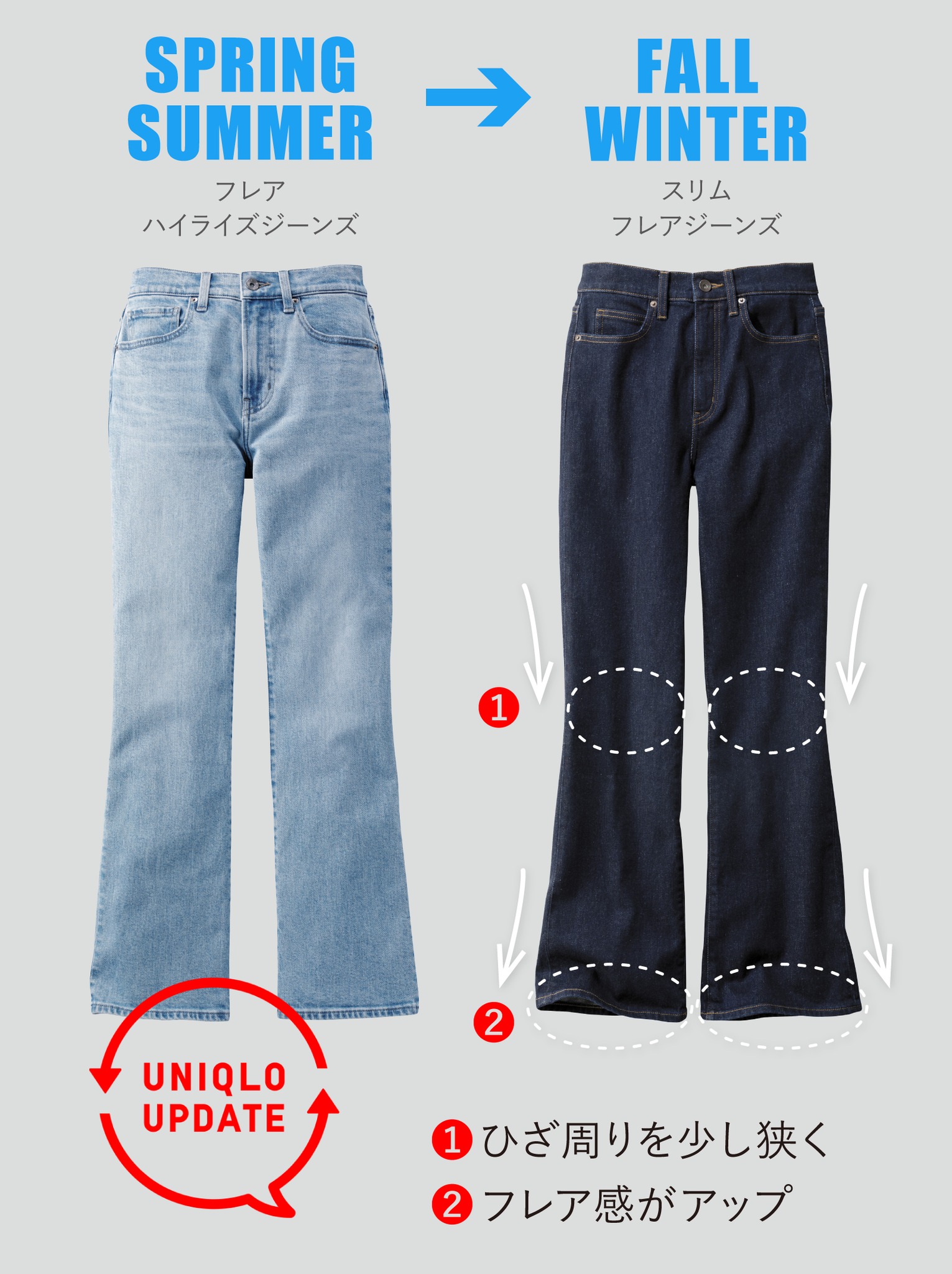 もう少しフレアな感じが好みです」 それ、#ユニクロアップデート！ 春 