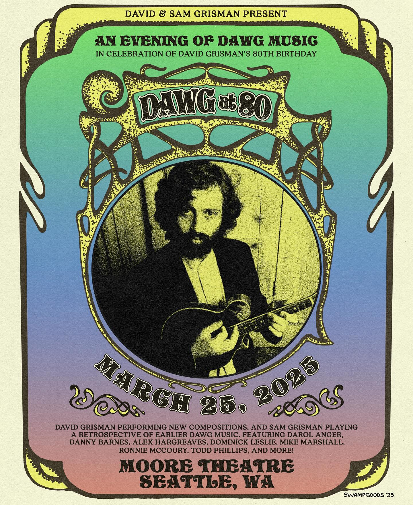 David 'Dawg' Grisman 80th birthday celebration at Moore Theatre