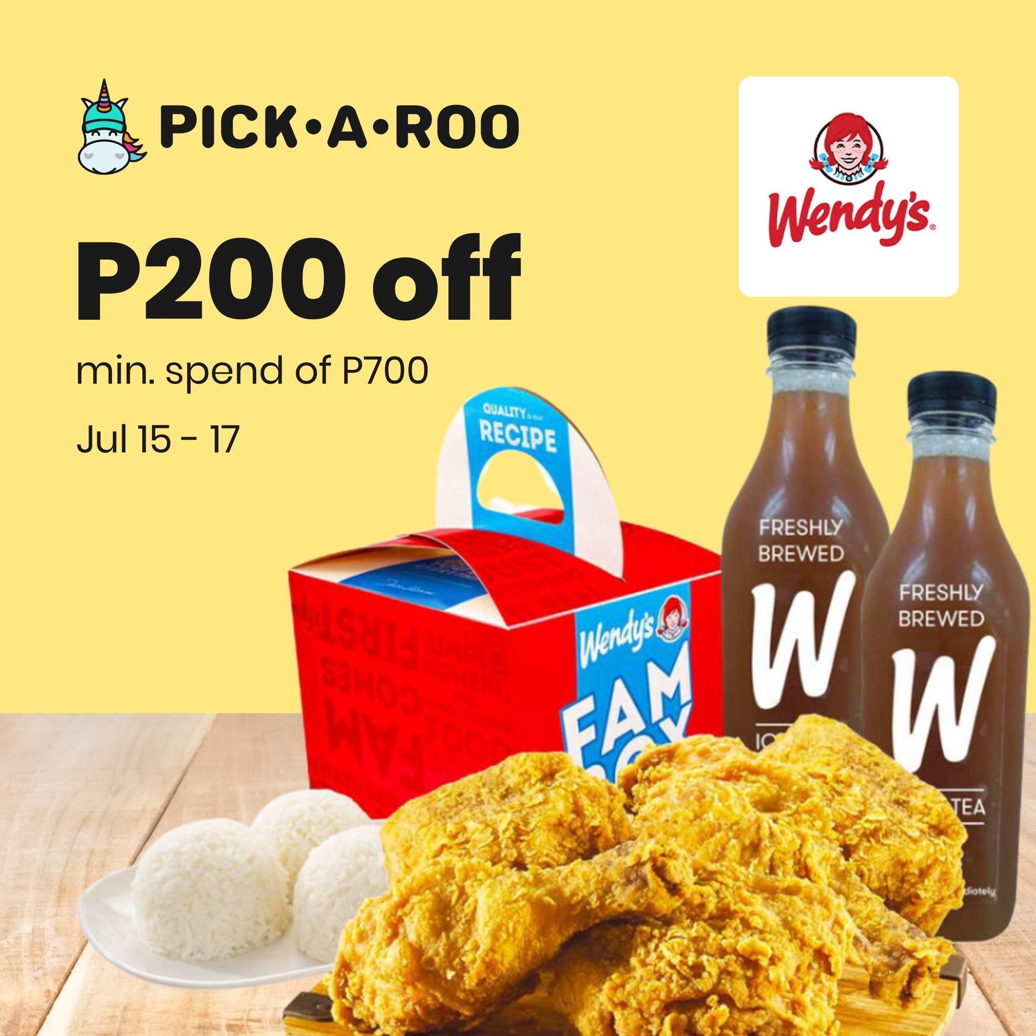 Pick.A.Roo - We are gettin' our faves from Wendy's with...