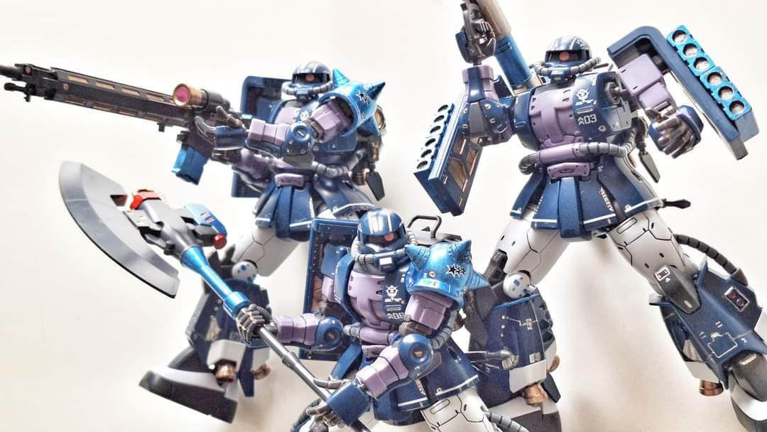 HG 1/144 MS-05 ZAKU I [BLACK TRI-STARS] 02 의무의공베 MODEL DECAL