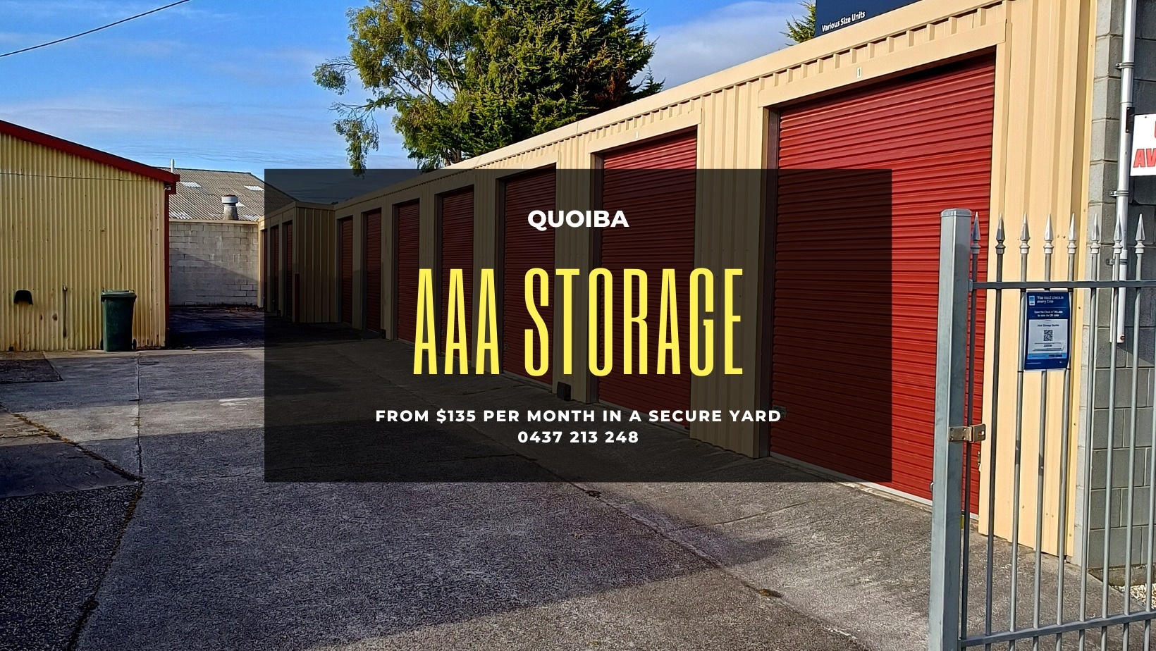 AAA Storage Quoiba | Quoiba TAS