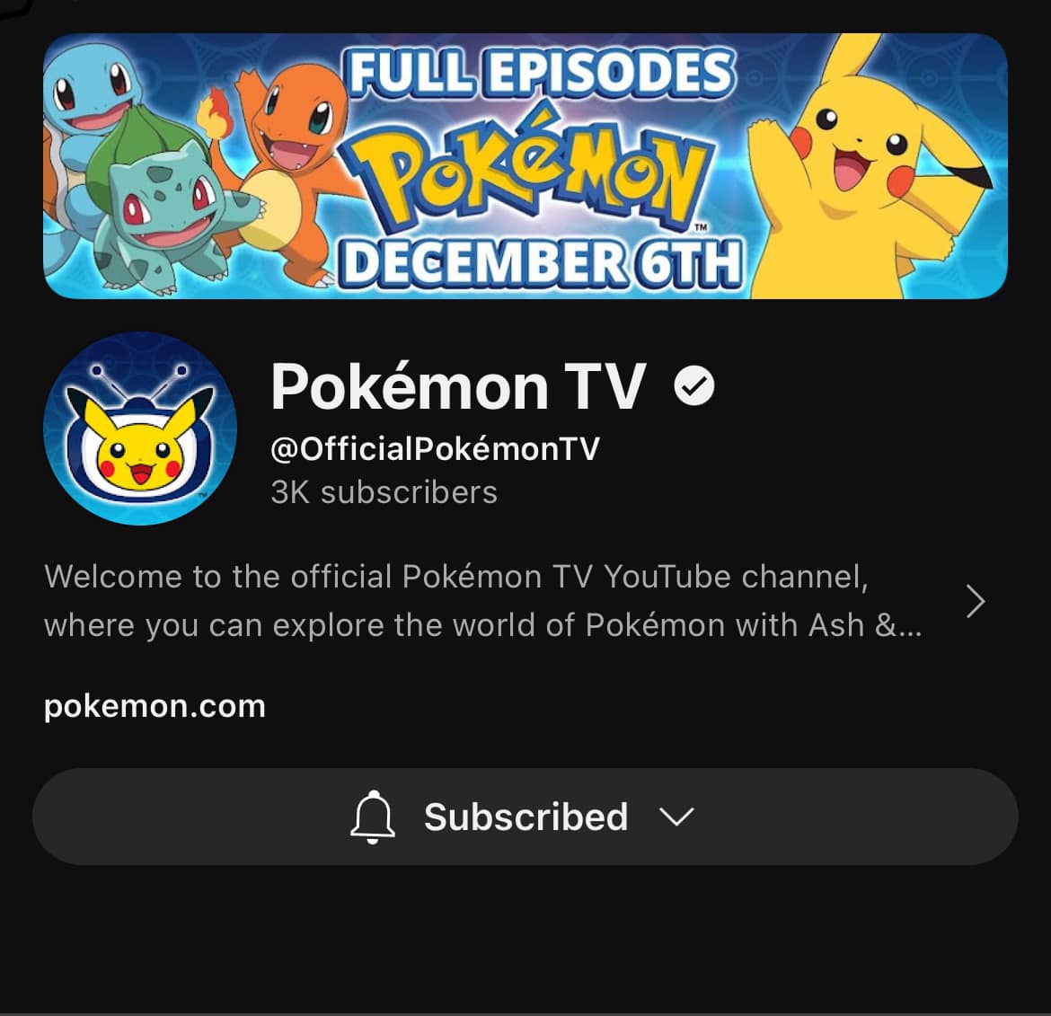 An Official Pokémon TV YouTube... - Pokémon Global News | Facebook