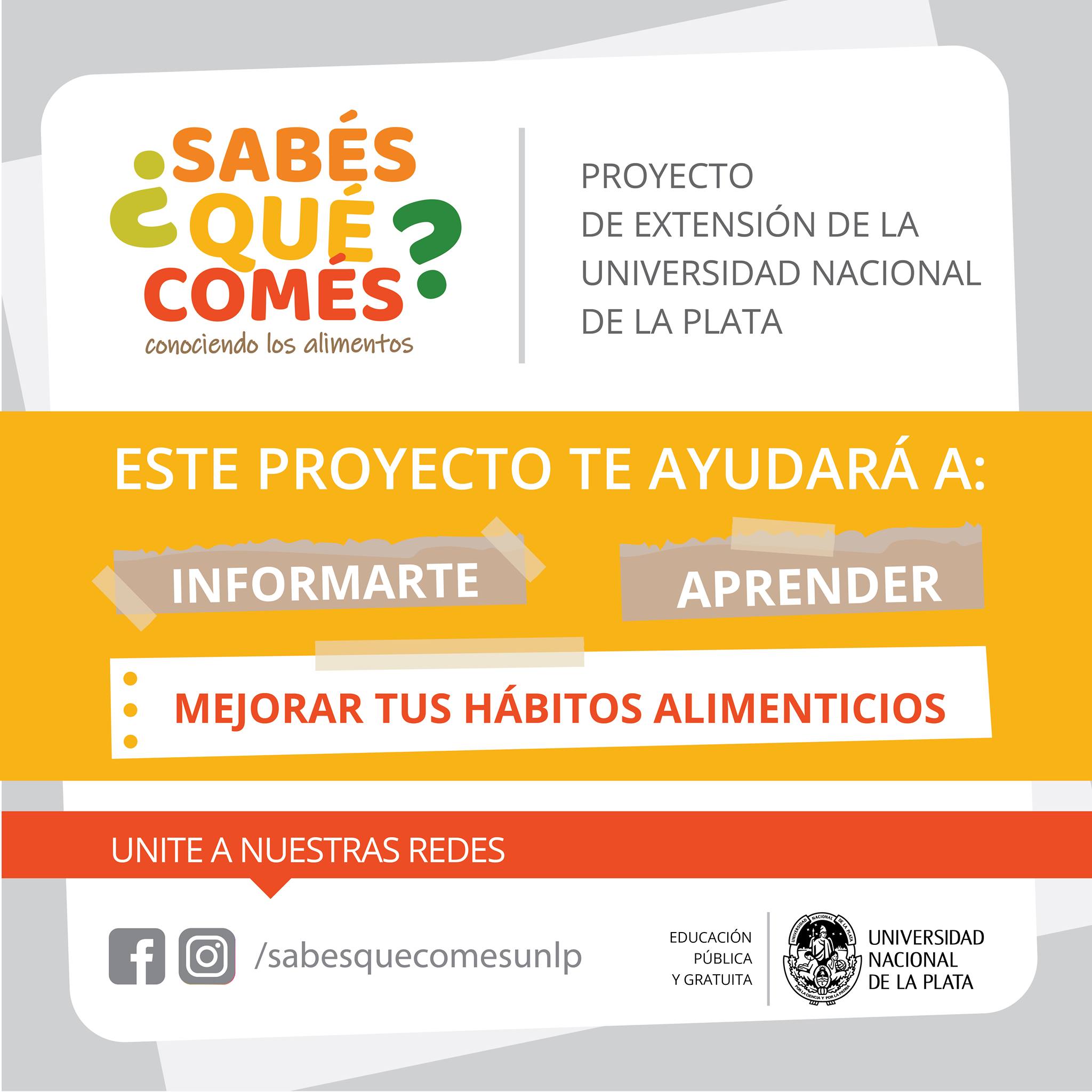 ¿Sabés qué comés?