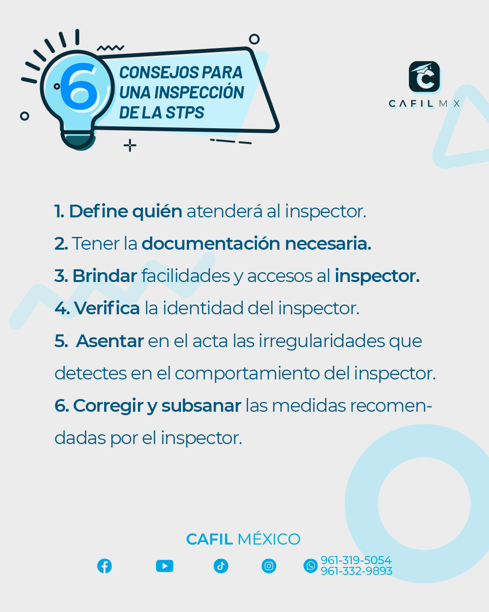 CAFIL México - Te dejamos 6 datos importantes que tienes... | Facebook