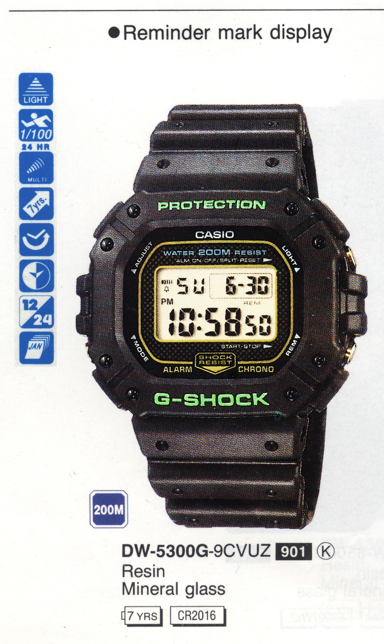 First BABY-G Watch Model DW-520 Released in 1994