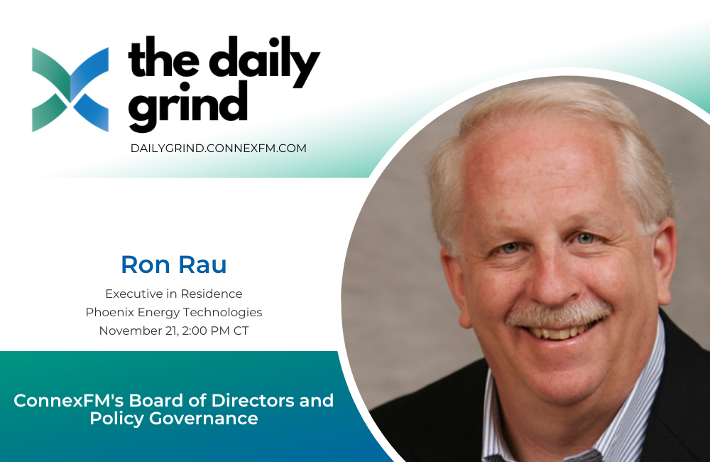 Connex - Today on The Daily Grind at 2PM CT Ron Rau, Executive in ...
