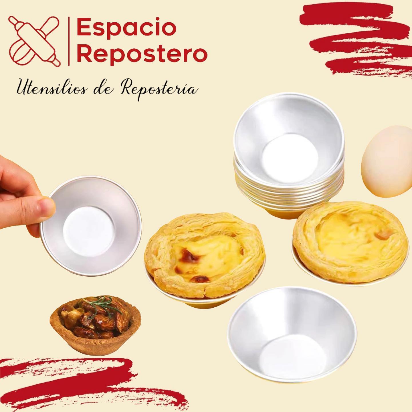 8 moldes mini tarta $240 Somos 👉🏽... - Espacio Repostero RD | Facebook