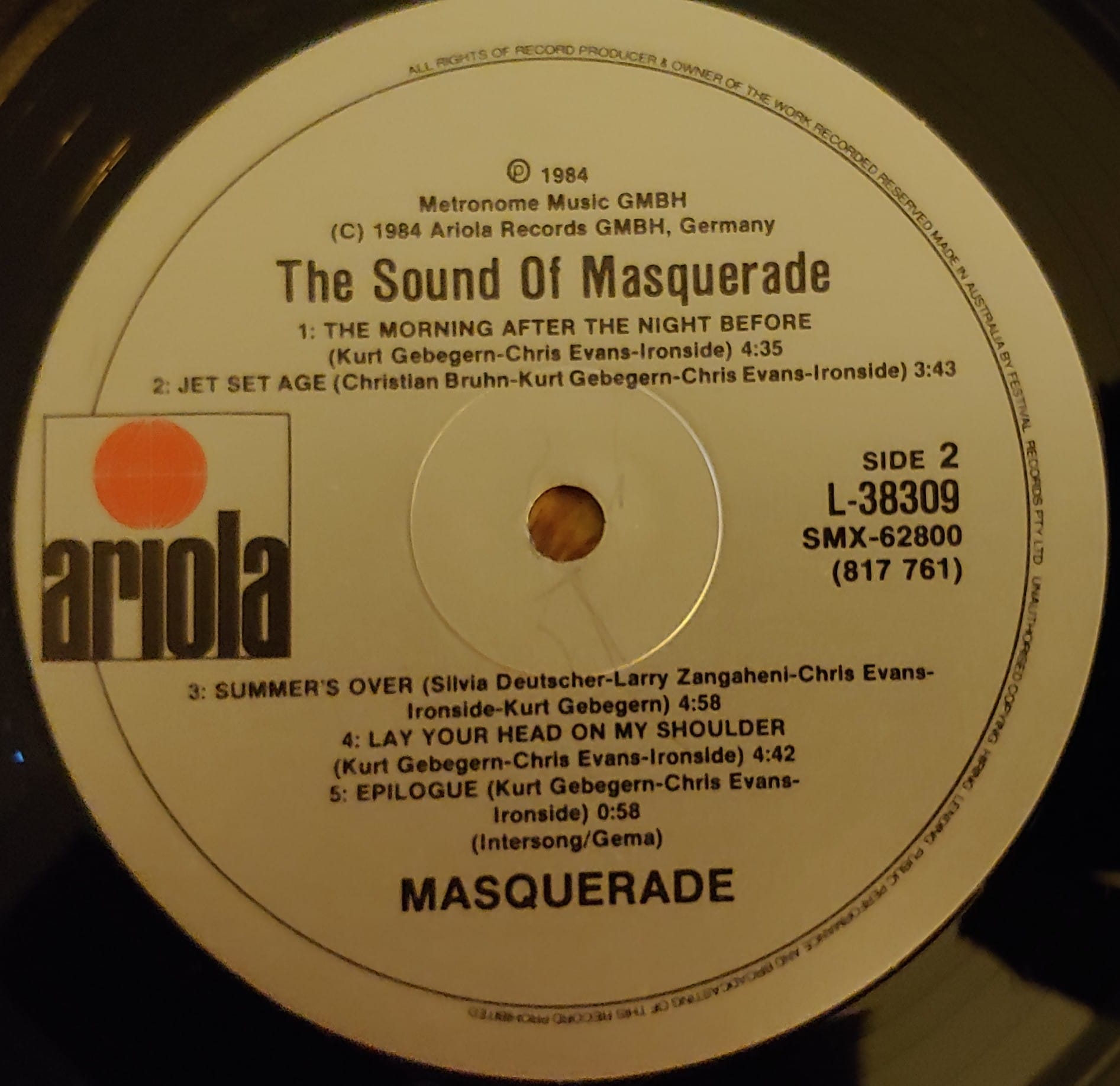 Masquerade - @biglove_records Japan Edition OBI Strip + White