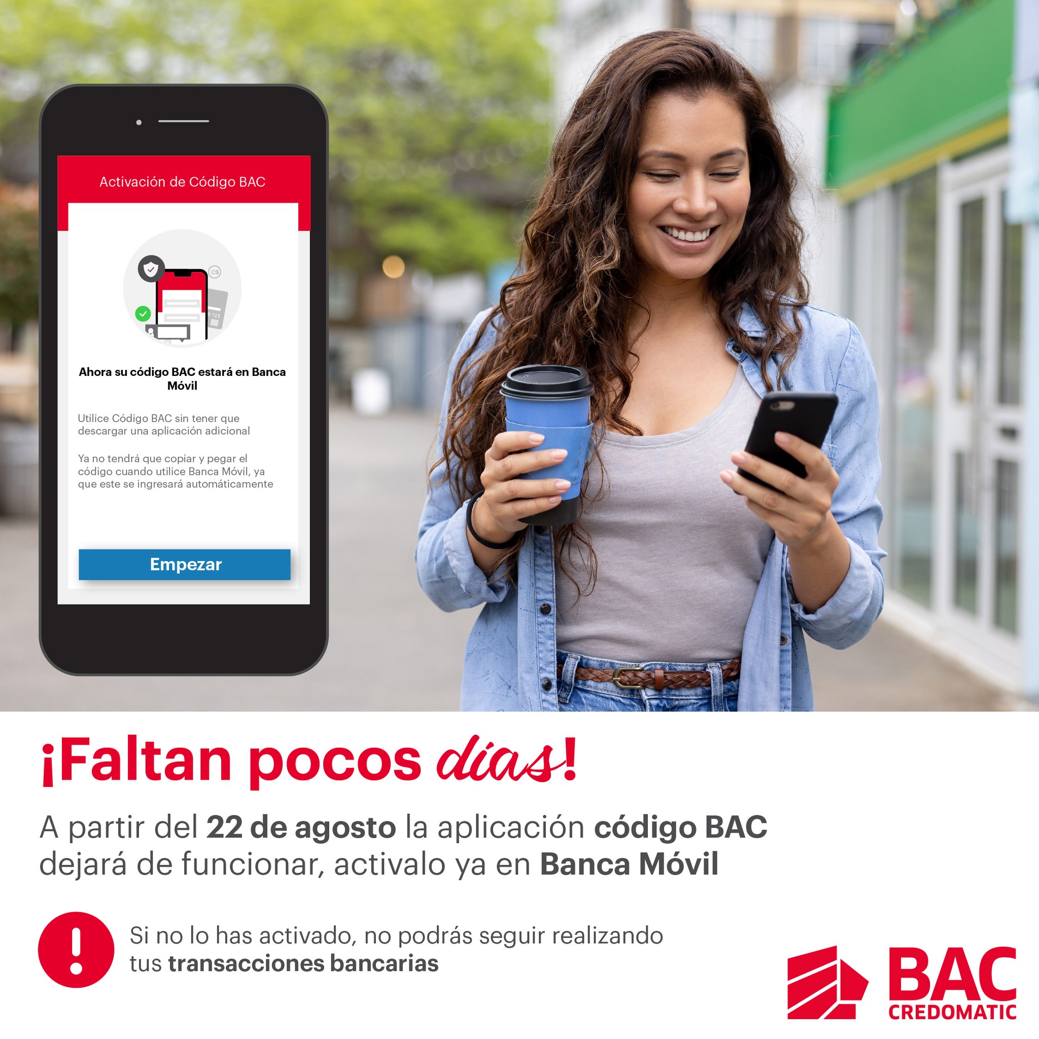 BAC Credomatic - ¡Faltan pocos días! 👉🏻 Activá YA tu... | Facebook