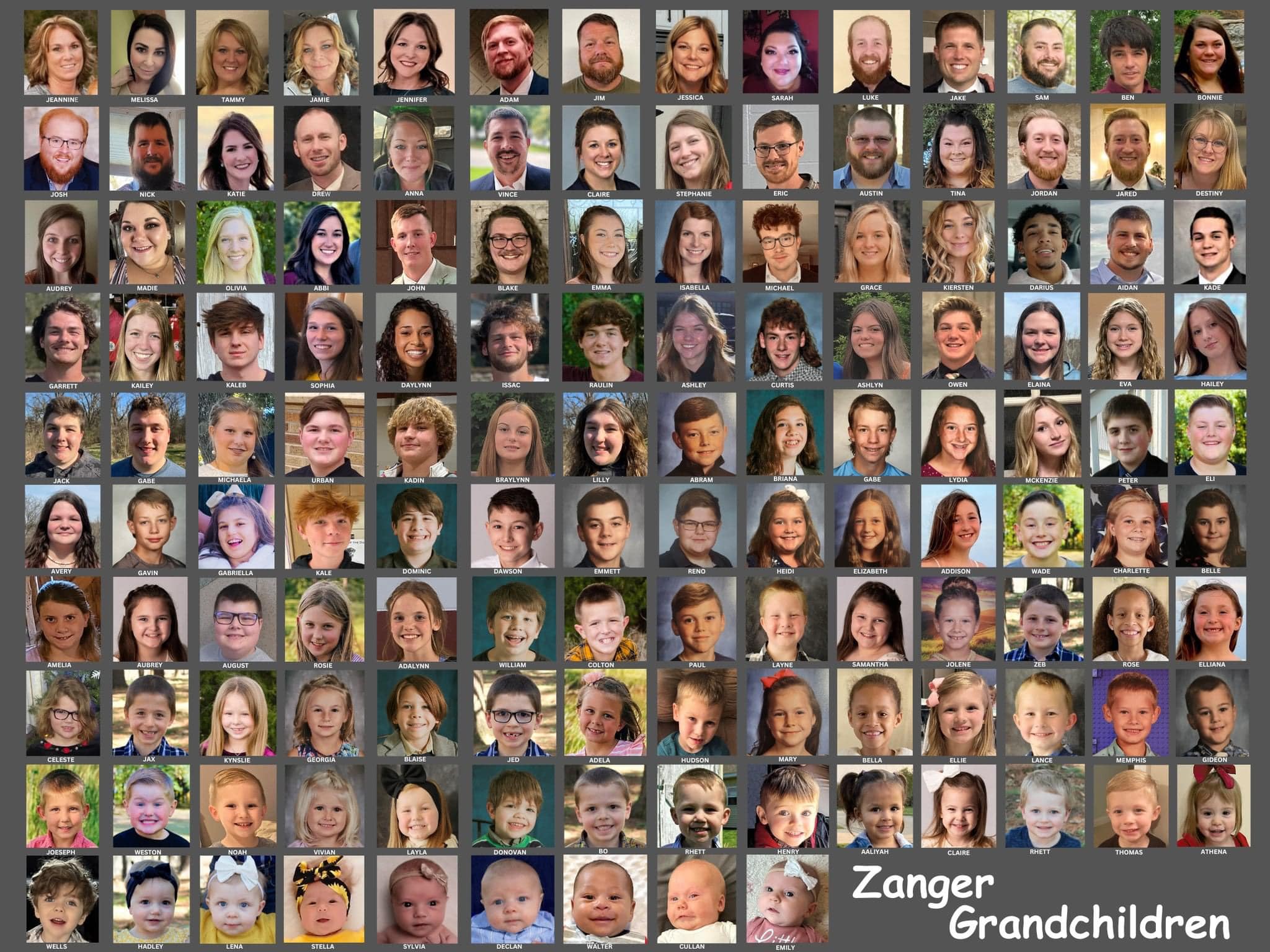All 135 grand, great... - Zanger Family of Quincy, Illinois