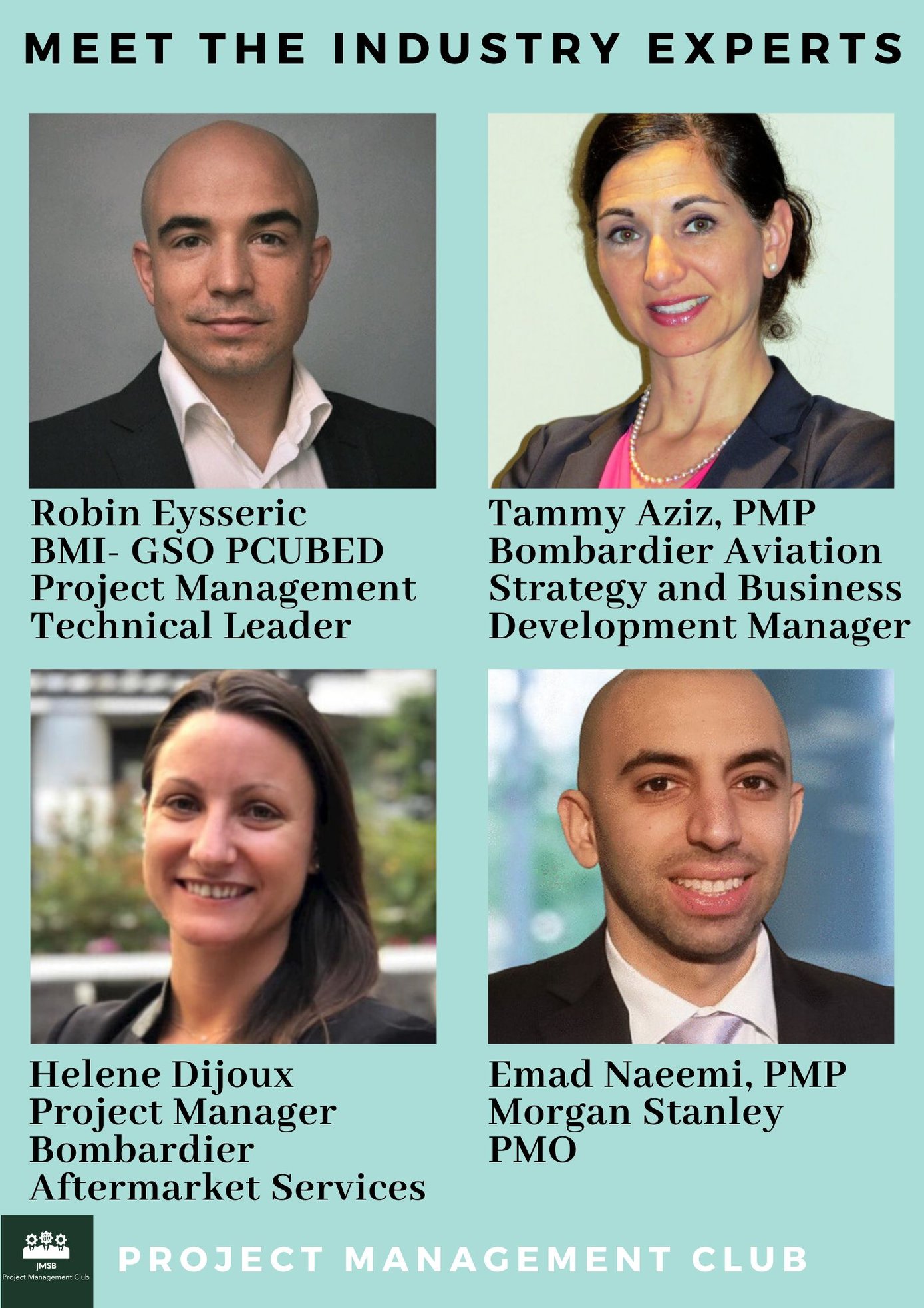 JMSB Project Management Club - Say hello to the Industry Experts! 🤩 ...
