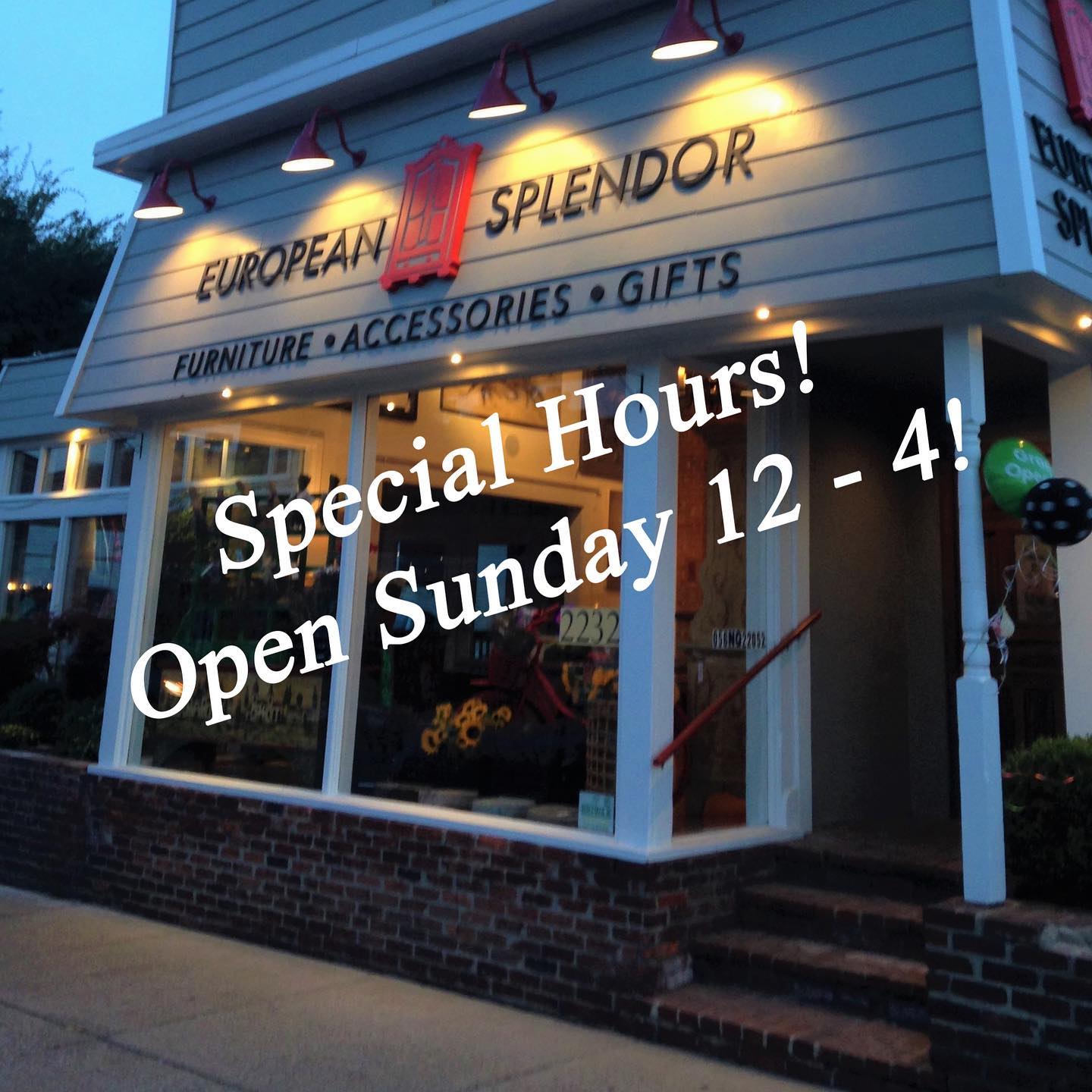 🇫🇷 SHOP SPECIAL IN-STORE HOURS SUNDAY... - European Splendor