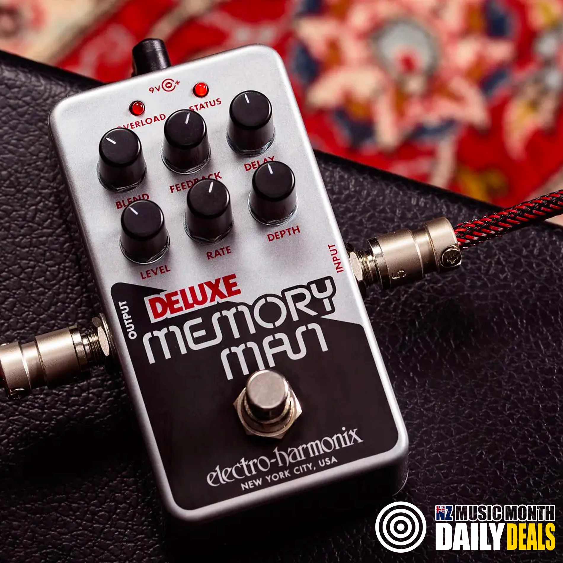 Todays Music Month daily deal is the EHX Harmonix Nano POG; Now