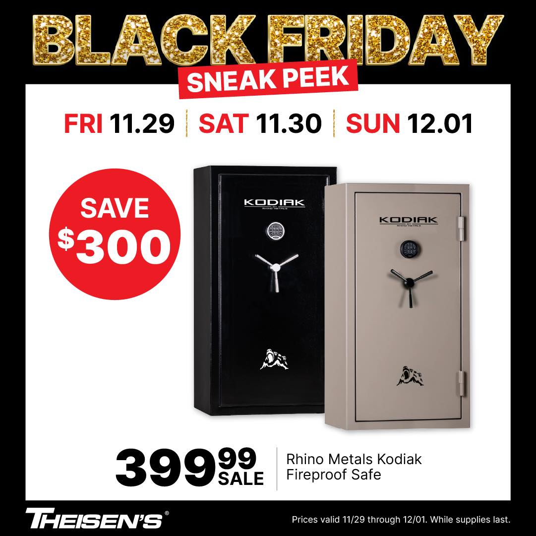Mark your calendars for incredible savings during Theisen's Black