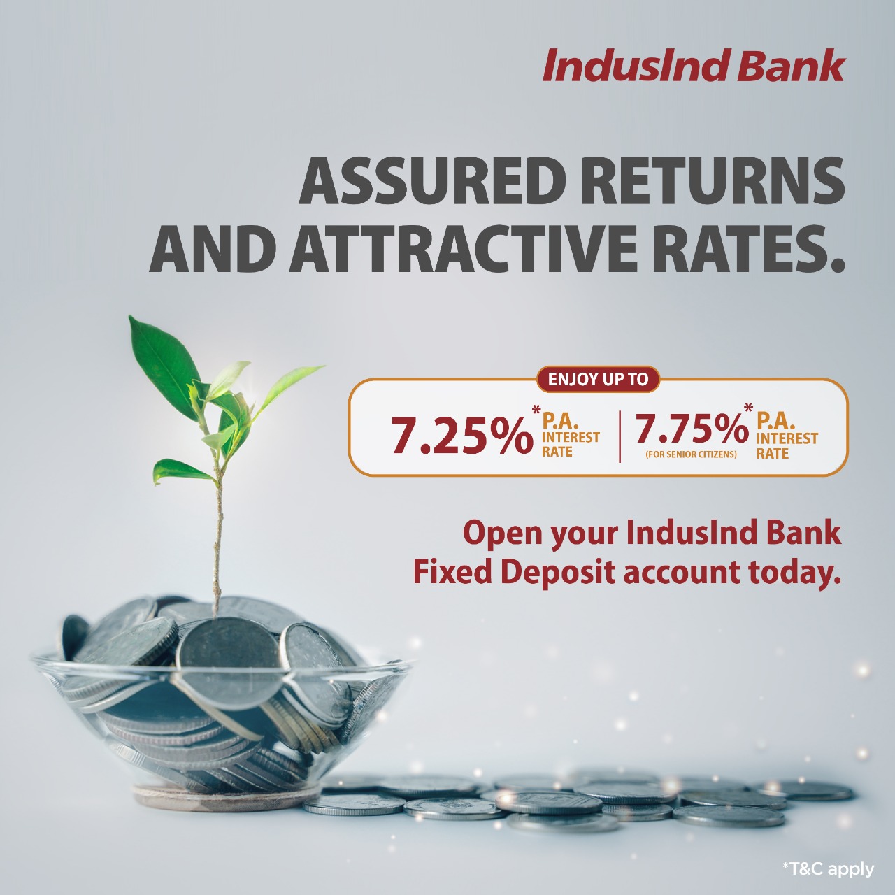 IndusInd Bank - Open a Fixed Deposit with IndusInd Bank...